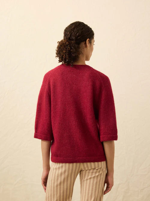 MIRKYN Cardigan - Wine Rust