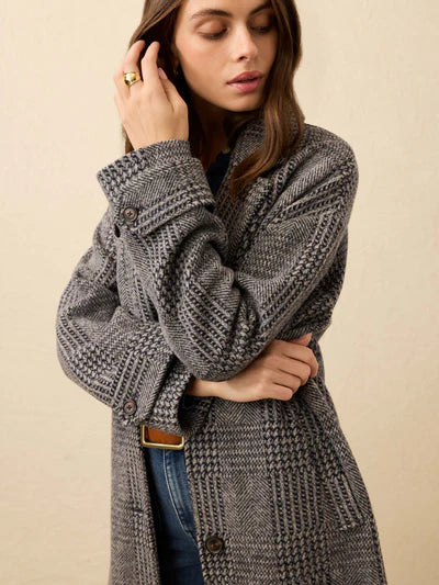 MIRKYN Atlantic Knit Coat - Moontide Glen Plaid