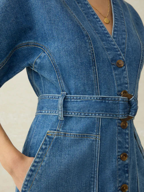 MIRKYN Denim Camille Mini Dress - Sedona Blue Wash