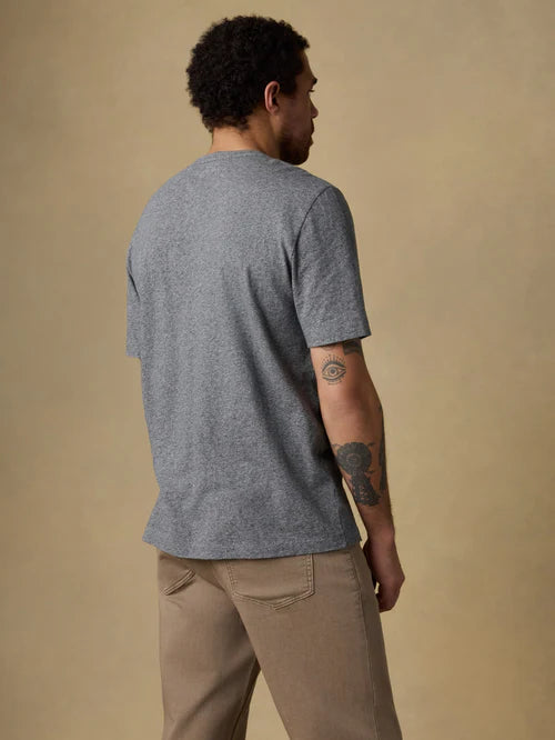 MIRKYN Sunwashed Regenerative Tee - Pebble Grey Heather