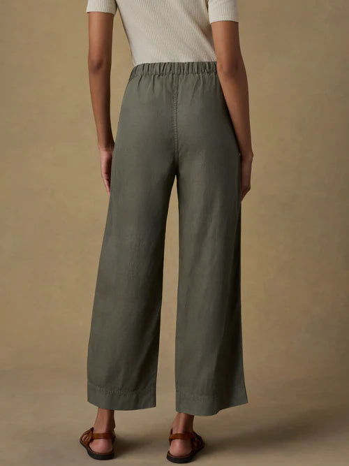 MIRKYN Drape Ankle Pant - Thyme
