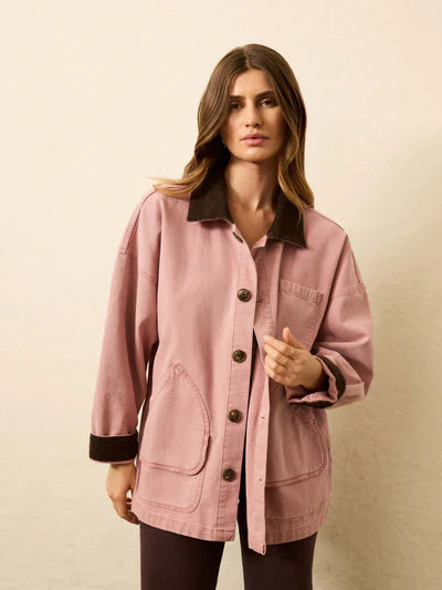 MIRKYN  Sunwashed Canvas Barn Jacket - Nostalgia Rose