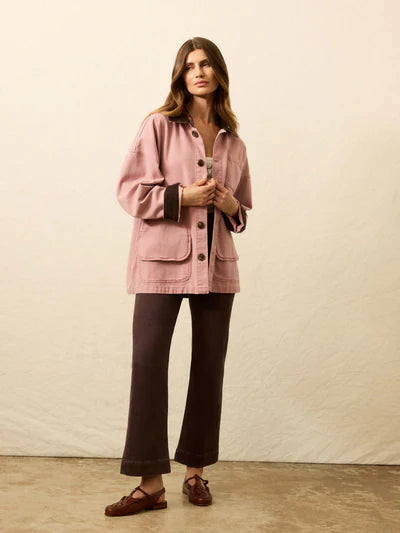MIRKYN  Sunwashed Canvas Barn Jacket - Nostalgia Rose
