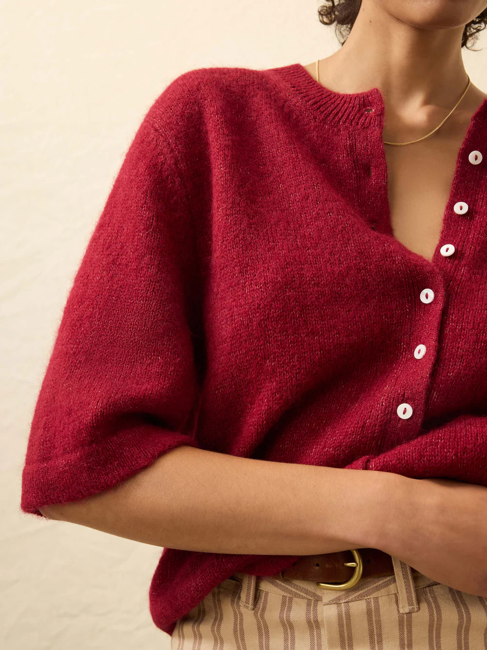 MIRKYN  Cardigan - Wine Rust
