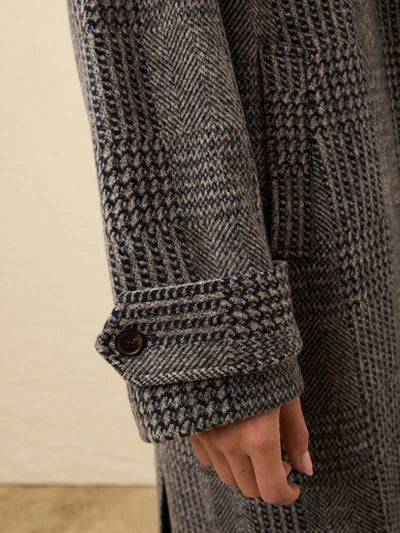 MIRKYN  Atlantic Knit Coat - Moontide Glen Plaid