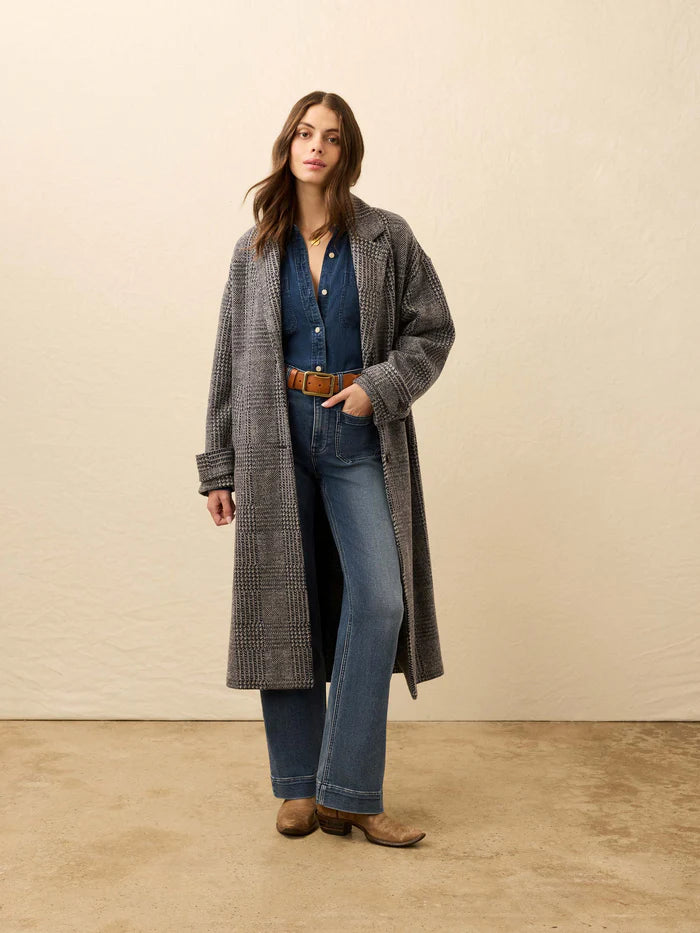 MIRKYN  Atlantic Knit Coat - Moontide Glen Plaid