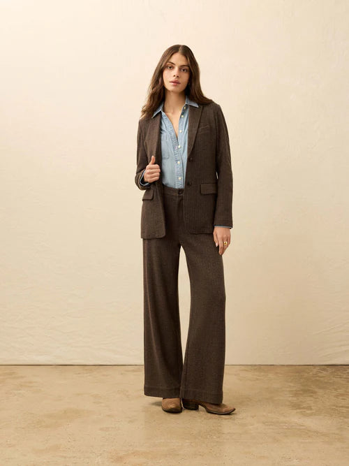 MIRKYN  Inlet Houndstooth Blazer - Woodland Herringbone