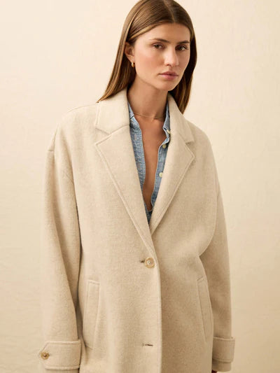 MIRKYN  Atlantic Knit Coat - Oat Melange