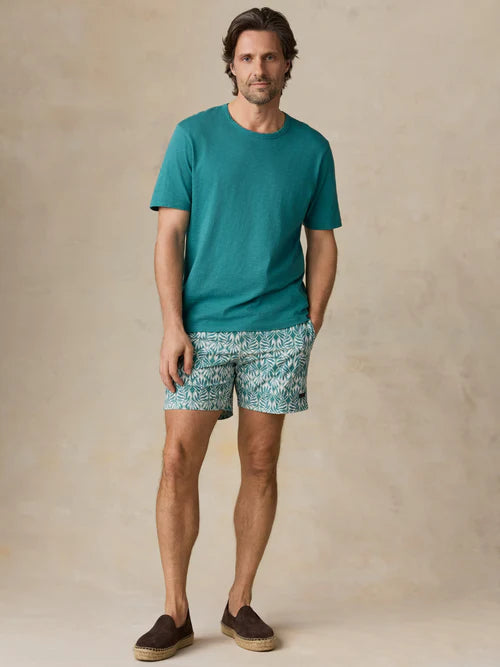 MIRKYN  Sunwashed Regenerative Tee - Biscayne Green