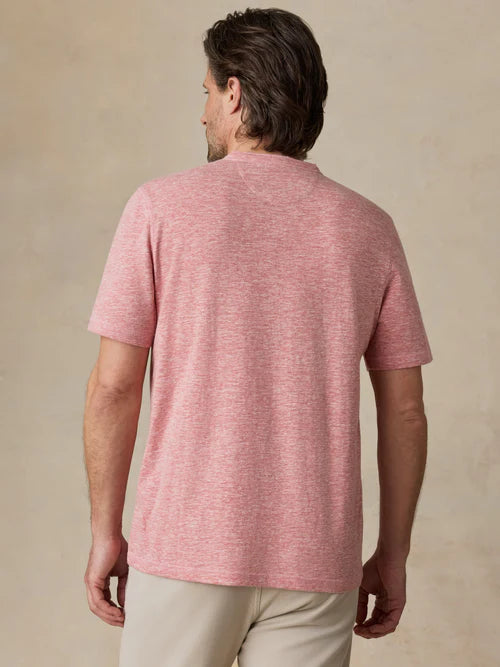 MIRKYN  Short-Sleeve Breeze Henley - Faded Flag