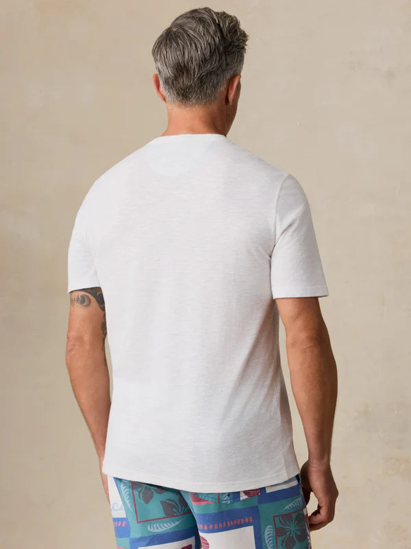 MIRKYN Short-Sleeve Breeze Henley - White