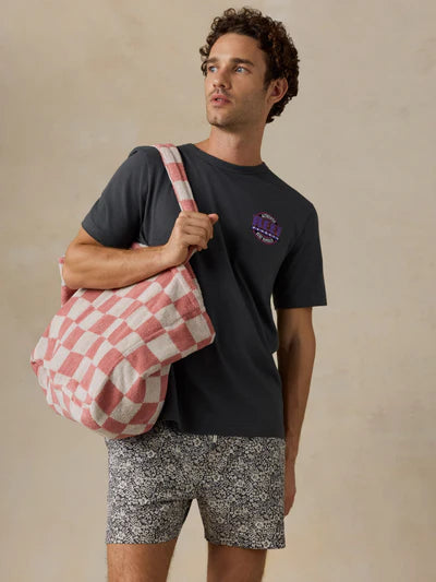 MIRKYN  Towel Terry Tote - Red Shell Buffalo