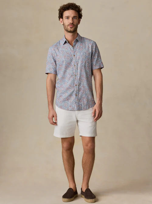 MIRKYN  Short-Sleeve Breeze Shirt - Antique Berry Floral