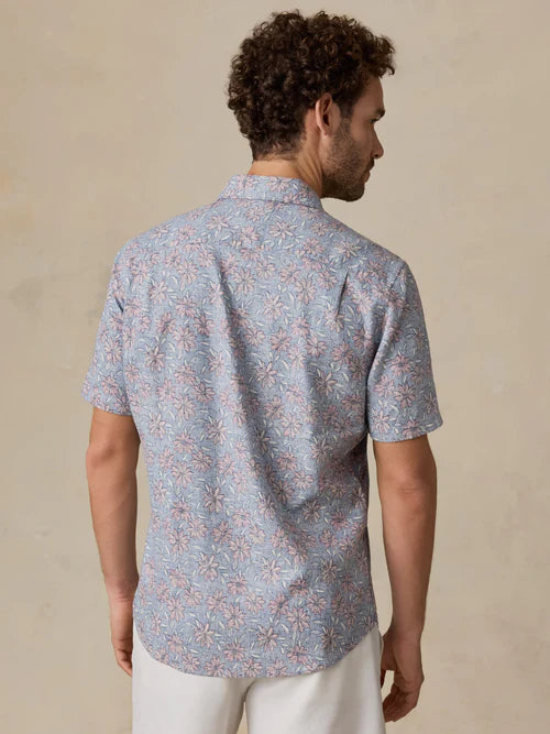 MIRKYN  Short-Sleeve Breeze Shirt - Antique Berry Floral