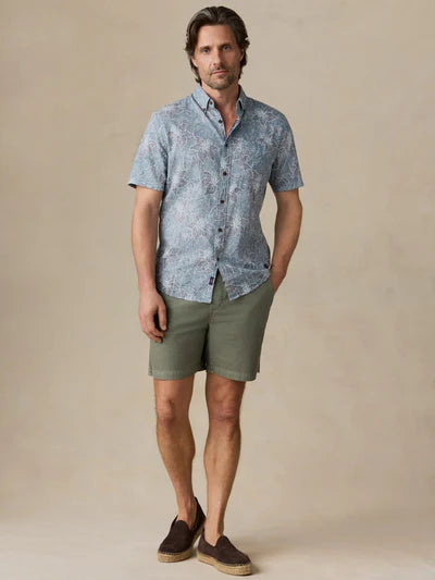 MIRKYN  Short-Sleeve Breeze Shirt - Stormy Sea Lotus