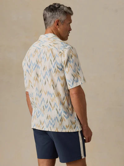 MIRKYN  Short-Sleeve Resort Shirt -  Ikat