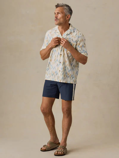 MIRKYN  Short-Sleeve Resort Shirt -  Ikat