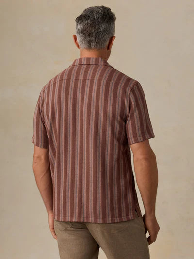 MIRKYN  Short-Sleeve Autumn Sky Stripe