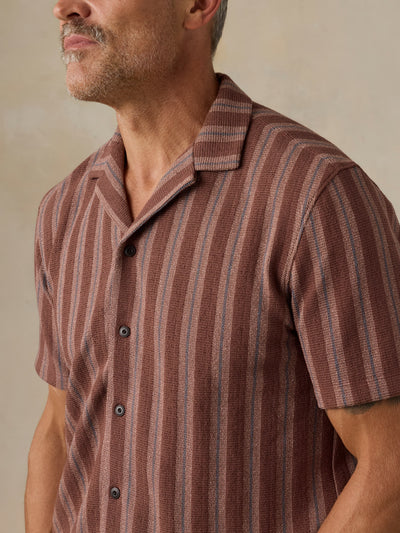 MIRKYN  Short-Sleeve Autumn Sky Stripe