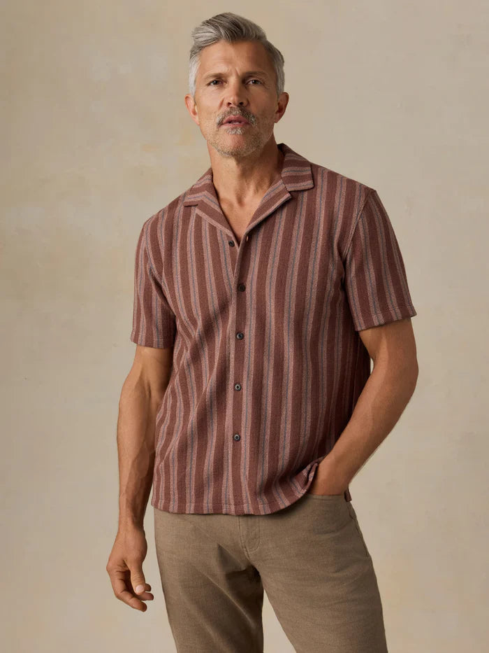 MIRKYN  Short-Sleeve Autumn Sky Stripe