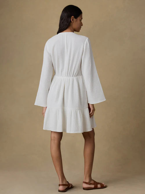 MIRKYN  Cotton Gauze Oceana Dress - White
