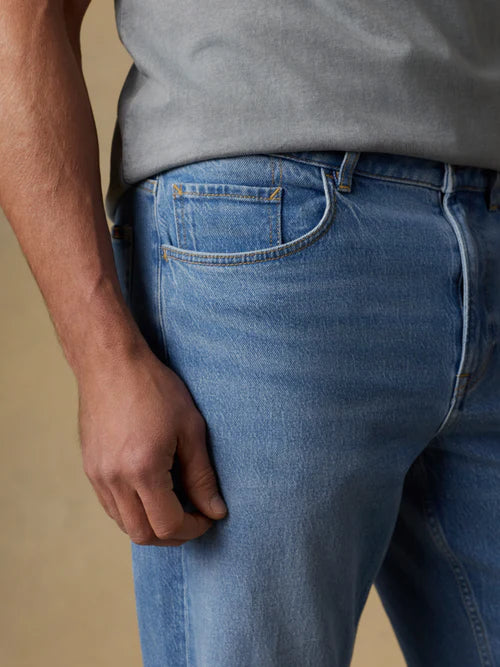MIRKYN  Organic Cotton Denim Pant - Bay Drift Wash