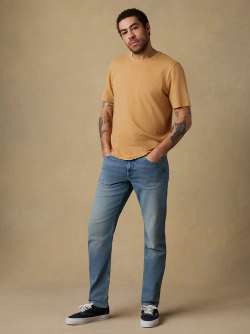 MIRKYN  Sunwashed Regenerative Tee - Field Brown