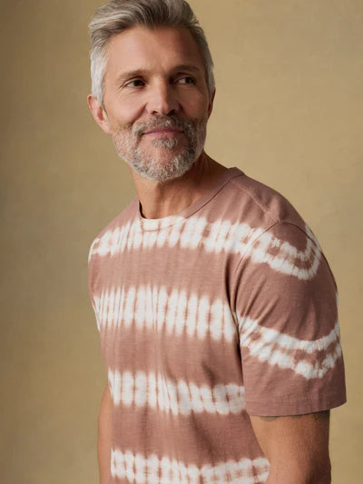 MIRKYN  Sunwashed Regenerative Tee - Red Ravine Tie Dye
