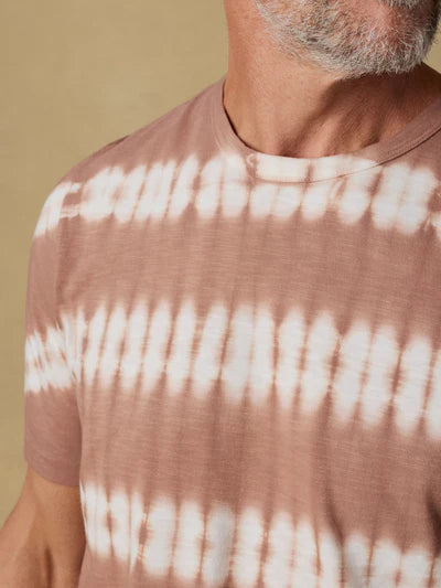 MIRKYN  Sunwashed Regenerative Tee - Red Ravine Tie Dye