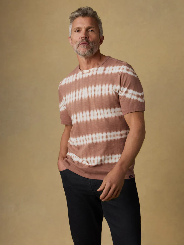 MIRKYN  Sunwashed Regenerative Tee - Red Ravine Tie Dye