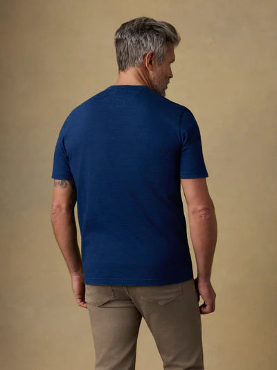 MIRKYN  Short-Sleeve Indigo Pocket Tee - Deadstock Wash
