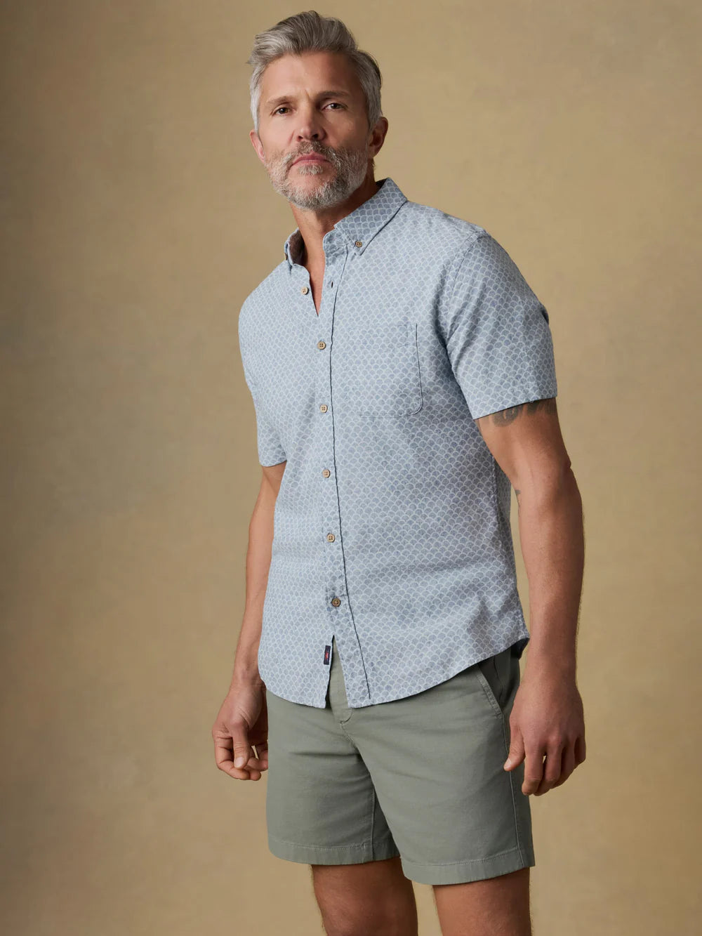 MIRKYN  Short-Sleeve Breeze Shirt - Fishscale Redux