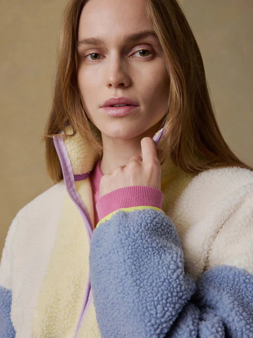 MIRKYN  Fireside Fleece Pullover - Pastel Sunset