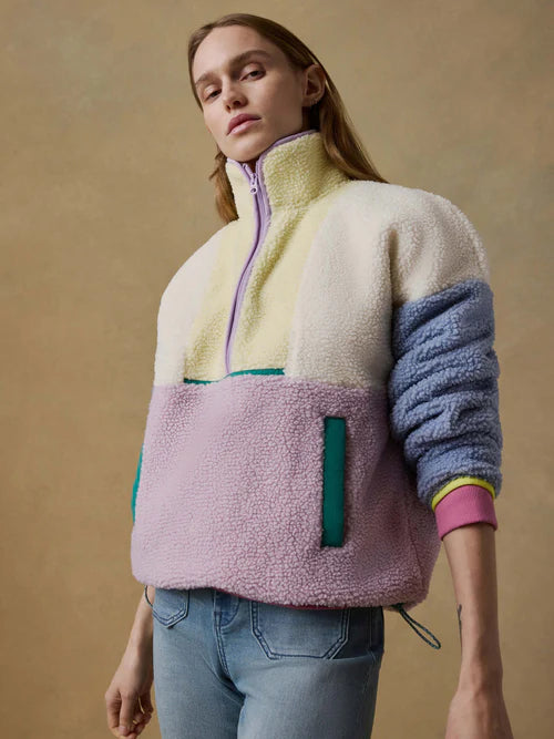 MIRKYN  Fireside Fleece Pullover - Pastel Sunset