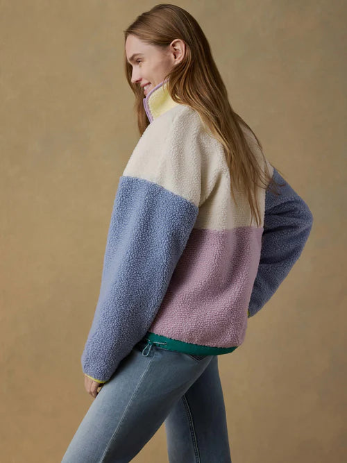 MIRKYN  Fireside Fleece Pullover - Pastel Sunset
