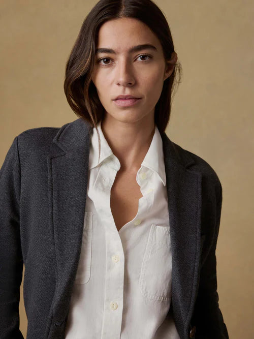 MIRKYN  Inlet Knit Blazer - Black Sky Melange