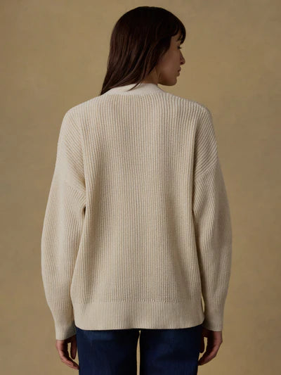 MIRKYN  Linen Relaxed Cardigan - Summer Sand