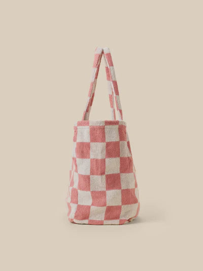 MIRKYN  Towel Terry Tote - Red Shell Buffalo