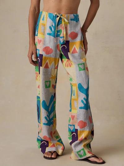 MIRKYN  Linen Pant - Sunshine Coast Tile