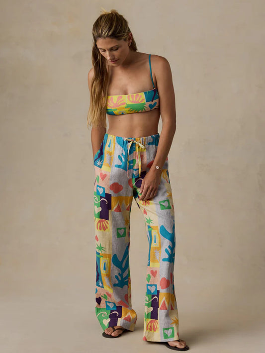 MIRKYN  Linen Pant - Sunshine Coast Tile