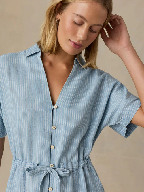 MIRKYN  Tried & True Oakley Dress - Bluewater Stripe