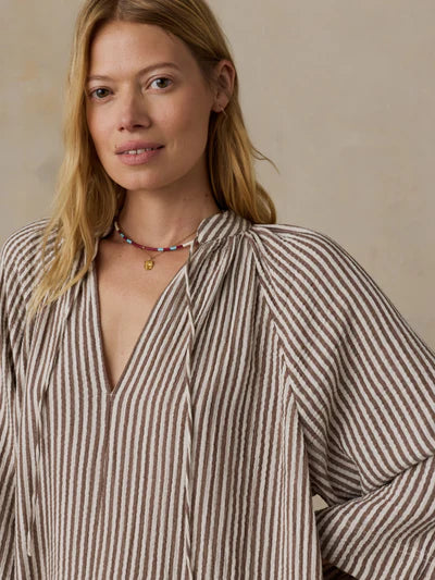 MIRKYN  Cotton Gauze Dress - Mocha Mist